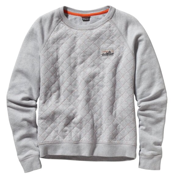 Patagonia Tops - Patagonia Reclaimed Cotton Crew Women’s Medium Gray Quilted GUC